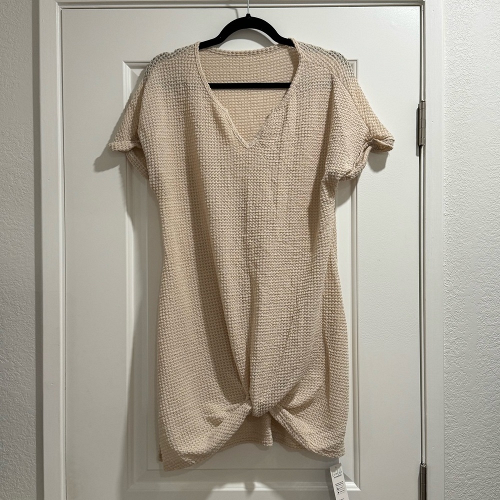 Cupshe Cream Textured Women's Swim Coverup